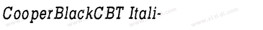 CooperBlackCBT Itali字体转换